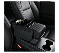 YWUANNMGAZ Coussin Accoudoir Voiture Universel pour Tesla Model Y 2021 2022 2023, Coussin D'accoudoir De Voiture avec Porte Gobelet Et Multifonctionnelle Rangement Boîte(Black)