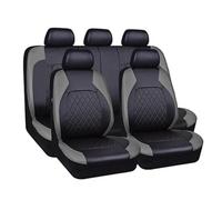YWWNB Housse Siege Voiture pour Citroen C5 Wagon C5 Cross Tourer / C5 Break 2001-2017, Voiture Cuir Ensembles Housses siège Compatible Airbag Latéral,Black-Grey1