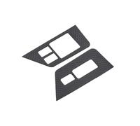 YWXCBNCI Cadre de bouton de lève-vitre en fibre de carbone véritable, compatible avec Nissan GTR R35 2008-2016, accessoires d'intérieur de voiture