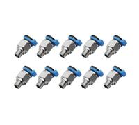 YWXCBNCI Connecteurs pneumatiques for pièces d'imprimante 3D, coupleur à Joint Rapide, Tuyau 1.75/3mm, raccords Pc4 M6 M10, Tube PTFE 2/4, 10/20 pièces(PC4-M6,20pcs)