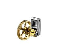 YWXCBNCI Ensemble d'engrenage d'extrudeuse en Acier trempé, Mise à Niveau for imprimante 3D P1S P1P X1 Carbon X1C, placage de Nickel résistant à l'usure(DLC nanocoated)