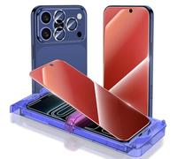 YWXTW [Lot de 2 protecteurs d'écran tendance pour iPhone 17 Pro 6,3" + 1 lot de protection d'objectif d'appareil photo, anti-lumière bleue, anti-espion 17 Pro, violet dégradé