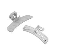 YX Poignée de porte avant pour machine à laver Samsung DC64-01524A, Acier allié brossé, Poignée de tirage droite, 1 unité