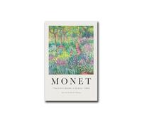 YX Tide Impression sur toile murale Le jardin de l'artiste à Giverny par Monet - Décoration de salon et de chambre à coucher - 50,8 x 76,2 cm - Sans cadre - Image 3