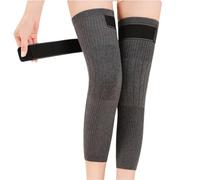 YXADGML 1 paire de genouillères soutien et jambières for l'hiver, chaudes thermiques, for cyclisme, ski, course à pied(Gray-General,M (35-50 kg))