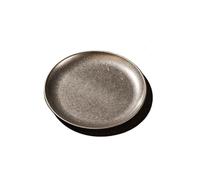 YXADGML Assiettes en Acier Inoxydable Assiettes en acier inoxydable 304, style industriel, plateaux à café vintage, assiettes créatives for steak, pâtes, dessert(23CM)