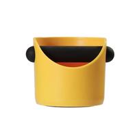 YXADGML Bac à Marc de Café Boîte à marc de café, récipient antidérapant for poudre, bac à résidus biseauté, seau, accessoires for barista, outils de fabrication(Yellow)