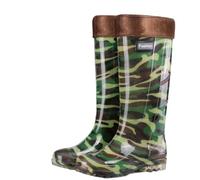 YXADGML Bottes De Pluie Hautes Bottes de pluie montantes camouflage for homme, antidérapantes, for la protection du travail, for l'extérieur, for chantier(Wool mouth cover,40)