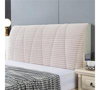 YXADGML Housse Tete De Lit Couvre-tête de lit matelassé épais, 1 pièce, Housse de tête de lit Douce, Housse de Protection Contre la poussière for Dossier de lit, Hiver(Beige,W180 x H65cm)