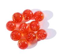 YXADGML Lot de 10 Boules Lumineuses en Verre 12 mm, crème, for Console Jeu, Flipper, bétail, Petites Billes, Jouets(Red)