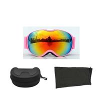 YXADGML Lunette De Ski Children Ski Goggles Anti-Fog Double Layer Skiing Glasses Kids Snowboard Winter Outdoor Sports Goggle for Age 4-14(XJ-ET-FE-HE)