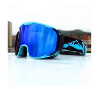 YXADGML Lunette De Ski Ski Goggles Men Women Double Layer Anti-Fog Big Ski Glasses Winter Outdoor Windproof Protection Ski Goggles Snowboard(Blue)