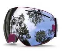 YXADGML Lunette De Ski Ski Goggles,Winter Snow Sports Goggles with Anti-Fog UV Protection for Men Women Youth Interchangeable Lens - Premium Goggles(C20 Purple Silver)