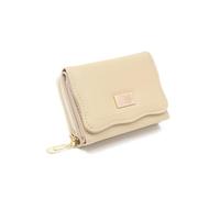 YXADGML Porte Carte Femme Sac à Main Court en PU Souple Multi-Cartes avec Fermeture éclair et Trois Volets for Femme, Grande capacité, Pliable, Peut s'étendre, Populaire dans la Rue(Yellow)
