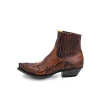 YXADGML Santiag Homme Bottes de cowboy western for hommes et femmes, pointures 35 à 48, chaussures pointues avec broderie, bottines for hommes(Brown,47)