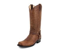 YXADGML Santiag Homme Bottes de cowboy western mi-mollet unisexes for hommes et femmes, bottes brodées à talon moyen for l'extérieur(Brown,43)