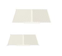 YXADGML Tapis d'égouttage Lot de 2 Tapis de séchage de Vaisselle Pliables en Silicone for comptoir de Cuisine, résistants à la Chaleur, for Le Ramadan(White 2pcs)