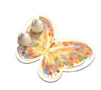 YXADGML Tapis d'égouttage Tapis De Table Fresh Alien Butterfly, Fournitures De Cuisine, Tapis De Séchage Rapide for Évier, Boue De Diatomées, Tapis De Vidange for Machine À Café(Color 01,50x60cm)