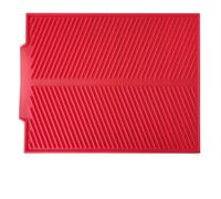 YXADGML Tapis d'égouttage Tapis de vidange en Silicone for égouttoir à Vaisselle, Grand Format, for évier, Plan de Travail, for Vaisselle(Red,S 38X24.5cm)