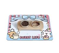 YXADGML Tapis Gamelle Chat Le Tapis De Repas for Animaux Est Imperméable, Anti-éclaboussures, Sèche Rapidement, Ne Nécessite Aucun Lavage(Color1,40X60CM(1.3X2FT)