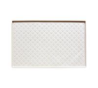 YXADGML Tapis Gamelle Chat Tapis d'abreuvement et de Repas en Silicone for Chien et Chat - Imperméable, résistant à l'usure et Durable(Milk white-3pcs,40cmX60cm)