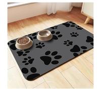 YXADGML Tapis Gamelle Chat Tapis De Sol for Animaux De Compagnie À Motifs De Dessins Animés, Antidérapant, Absorbant l'eau, Résistant À l'usure Et Aux Fuites(Color 04,30X40CM(1X1.3FT)