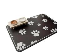 YXADGML Tapis Gamelle Chat Tapis De Sol for Animaux De Compagnie À Motifs De Dessins Animés, Antidérapant, Absorbant l'eau, Résistant À l'usure Et Aux Fuites(Color 01,40X60CM(1.3X2FT)