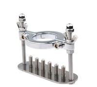 YXBLV Presse-testicules en acier inoxydable Clip Scrotal 6 styles Presse-testicules Extenseur de testicules Étirement de testicules CBT Érotique Bahre Esclave Anneau de testicules SM Bondage Sex Toys