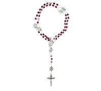 YXBZKGDCNG Chapelet catholique Immaculée Conception Perles de Verre