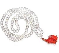 YXBZKGDCNG Chapelet (cristal de quartz) 108 + 1 perle 7-8 mm original pour adultes pratiquant la spiritualité ou la religion, unisexe, style asiatique, collier cordon en cristal