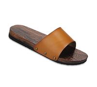 YXCKG Sabots en Bois et Sandales D'extérieur Plates à Bascule, Chaussures Traditionnelles Japonaises Pantoufles à Bout Ouvert, Pour Hommes et Femmes avec Semelle Antidérapante