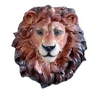 YXCQHZM Tête de lion à fixation murale - Décoration murale en forme de tête de lion - Décoration murale de ferme faite à la main