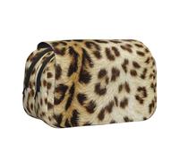 YXDVPALNE Animaux à Peau de léopard Trousse à Crayons Portable à Double Coque avec Fermeture éclair