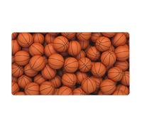 YXDVPALNE Ballon de Basket Orange,Tapis de Souris de Bureau Grand Format avec Base antidérapante en Caoutchouc, 40 x 70 cm