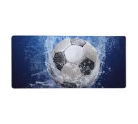YXDVPALNE Ballon de Football imprimé à l'eau,Tapis de Souris Grand Format pour Ordinateur, avec Base antidérapante en Caoutchouc, 40 x 90 cm