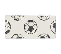 YXDVPALNE Ballon de Football,Tapis de Souris Grand Format pour Ordinateur, avec Base antidérapante en Caoutchouc, 40 x 90 cm