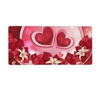 YXDVPALNE Bonne Saint-Valentin,Tapis de Souris Grand Format pour Ordinateur, avec Base antidérapante en Caoutchouc, 40 x 90 cm