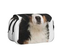 YXDVPALNE Bouvier Bernois Trousse à Crayons Portable à Double Coque avec Fermeture éclair