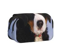 YXDVPALNE Bouvier Bernois Trousse à Crayons Portable à Double Coque avec Fermeture éclair