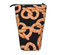 YXDVPALNE Bretzel Frais,Trousse à Crayons télescopique, Porte-Crayons avec Pochette à Crayons zippée