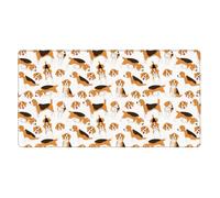 YXDVPALNE Chien Beagle,Tapis de Souris de Bureau Grand Format avec Base antidérapante en Caoutchouc, 40 x 70 cm