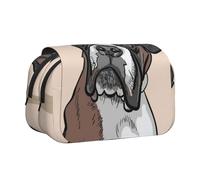 YXDVPALNE Chien Boxer Trousse à Crayons Portable à Double Coque avec Fermeture éclair