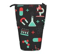 YXDVPALNE Chimie Verte et modèles scientifiques,Trousse à Crayons télescopique, Porte-Crayons avec Pochette à Crayons zippée