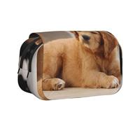 YXDVPALNE Chiot Cocker Spaniel Petit Chien Épagneul Animaux de Compagnie Trousse à Crayons Portable à Double Coque avec Fermeture éclair