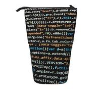 YXDVPALNE Code de Programmation du Programmeur,Trousse à Crayons télescopique, Porte-Crayons avec Pochette à Crayons zippée