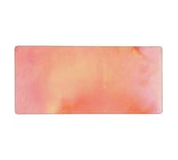 YXDVPALNE Corail, Nuances aquarelles, Rose, Orange,Tapis de Souris Grand Format pour Ordinateur, avec Base antidérapante en Caoutchouc, 40 x 90 cm