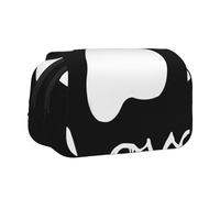 YXDVPALNE Empreinte de Patte de Chien, Amour de Patte Trousse à Crayons Portable à Double Coque avec Fermeture éclair