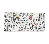 YXDVPALNE Expériences de Chimie Sciences Expériences scientifiques,Tapis de Souris Grand Format pour Ordinateur, avec Base antidérapante en Caoutchouc, 40 x 90 cm