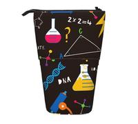YXDVPALNE Flacons de Produits Chimiques scientifiques,Trousse à Crayons télescopique, Porte-Crayons avec Pochette à Crayons zippée
