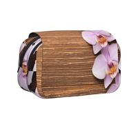 YXDVPALNE Fleur d'orchidée Trousse à Crayons Portable à Double Coque avec Fermeture éclair